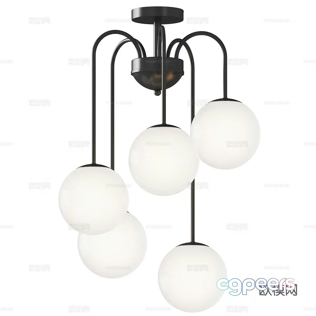 Restaurant chandeliers decorative chandeliers multi-head chandeliers modeling chandeliers special-shaped chandeliers bar chandeliers 3D model