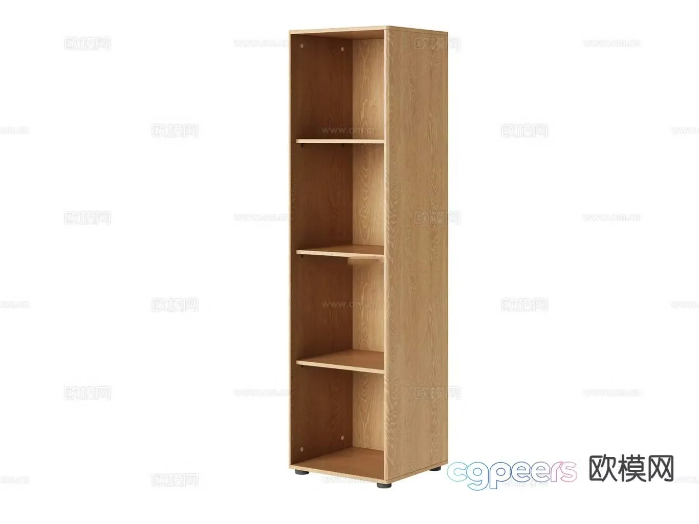 Simple bookcase 3d model
