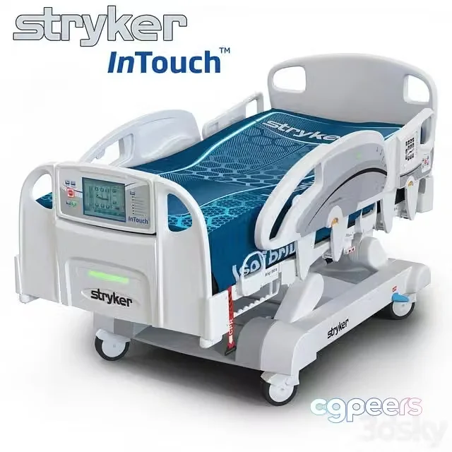 3ds Max Free – Medical bed Stryker InTouch