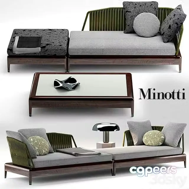 3ds Max Free – Sofa minotti indiana
