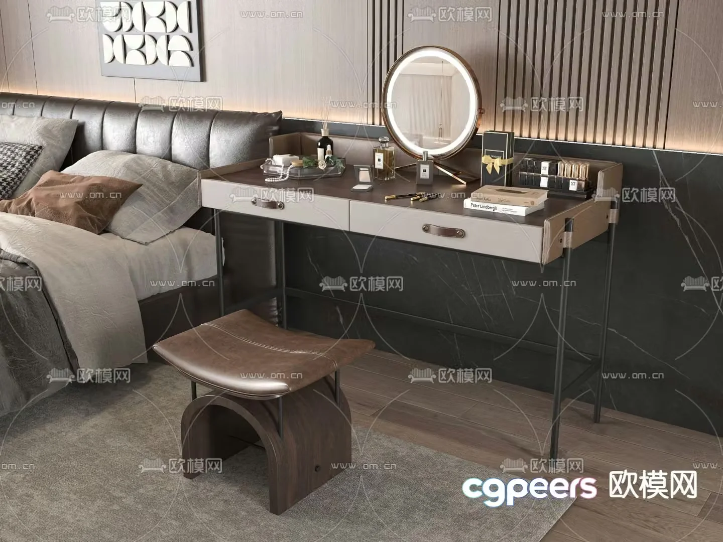Modern dressing table 3d model