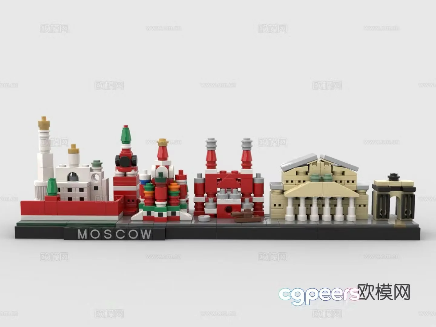 LEGO building block toys Moscow building block 3D model