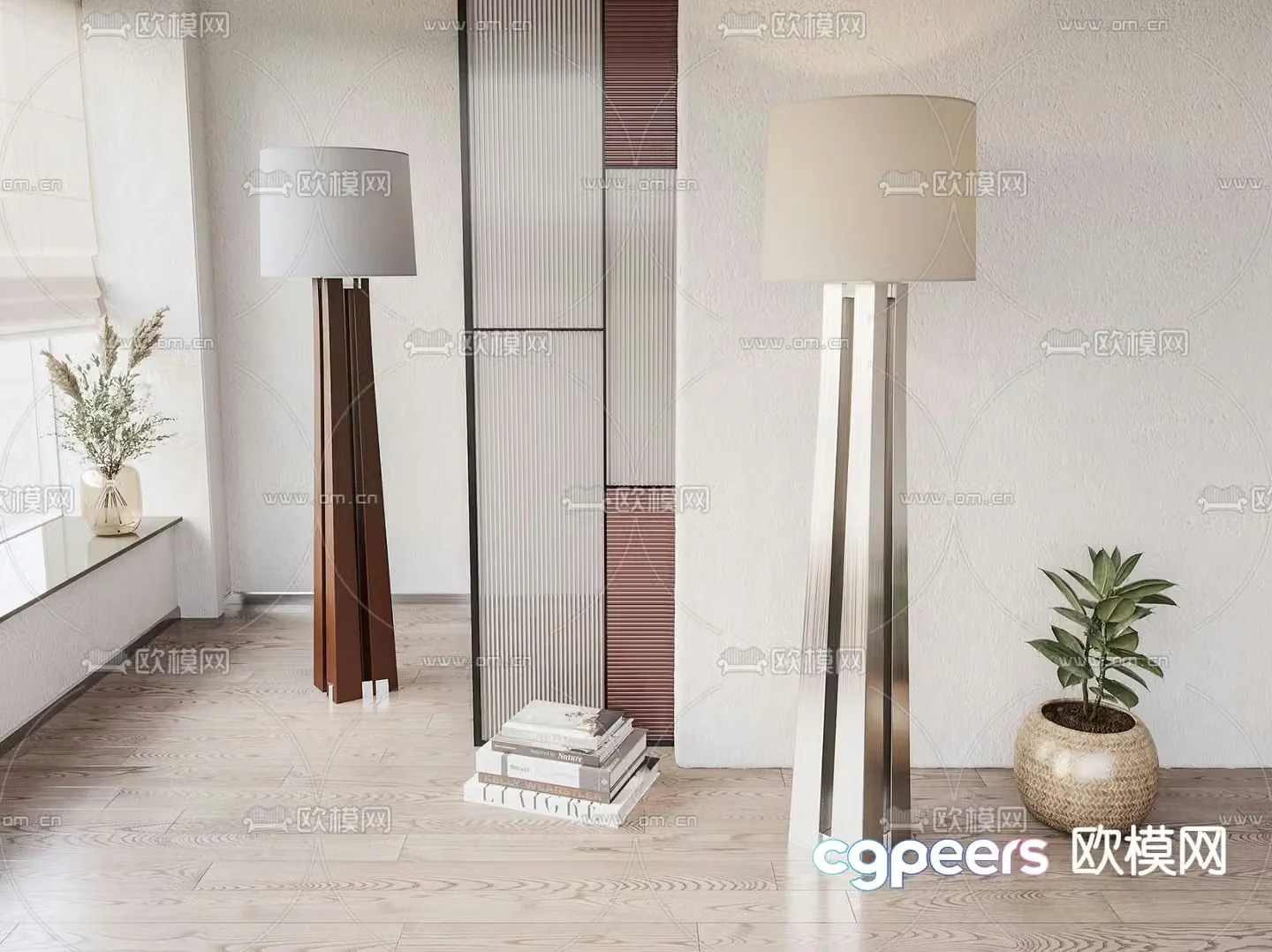 FLOS lampshade floor lamp 3d model