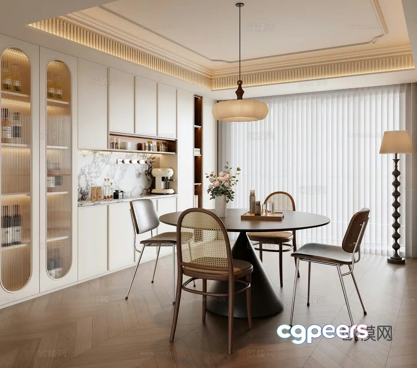 French restaurant 3d model