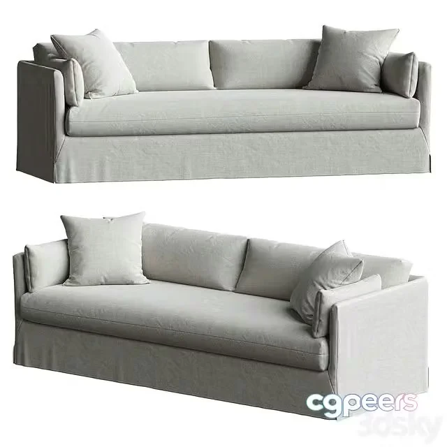 3ds Max Free – Rivera Slipcovered Sofa