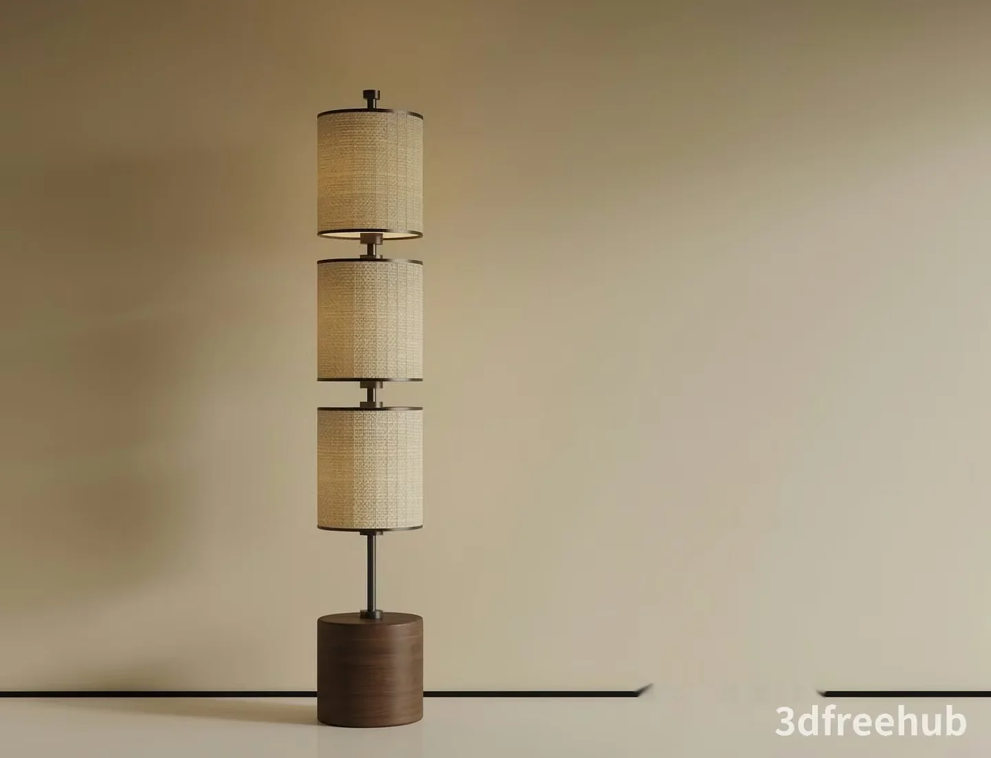 A Floor Lamp 3D Model – 19337 – VRAY Render