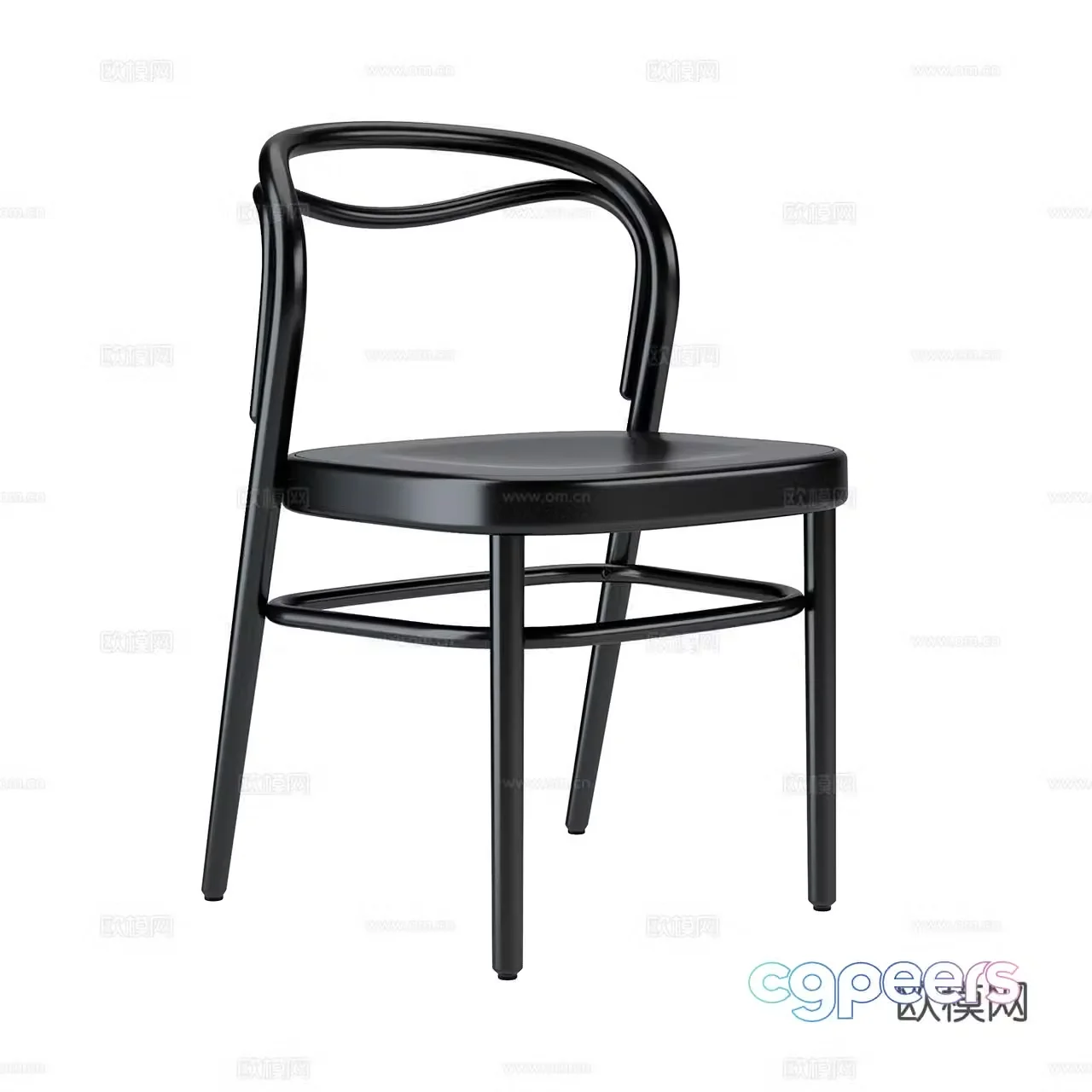 Beaulieu retro single chair medieval style single chair dining chair tea chair book chair 3d model