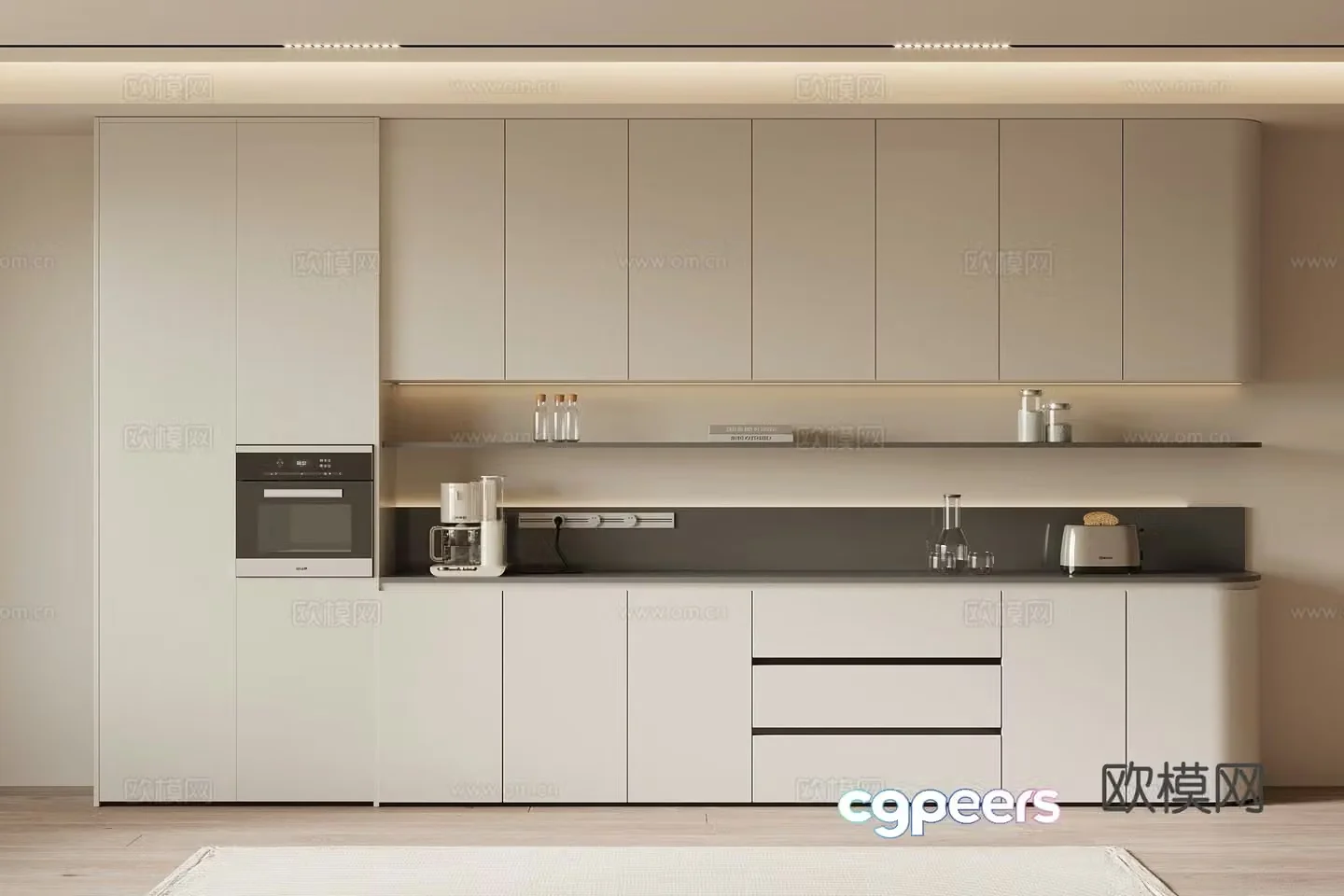 Modern sideboard 3d model