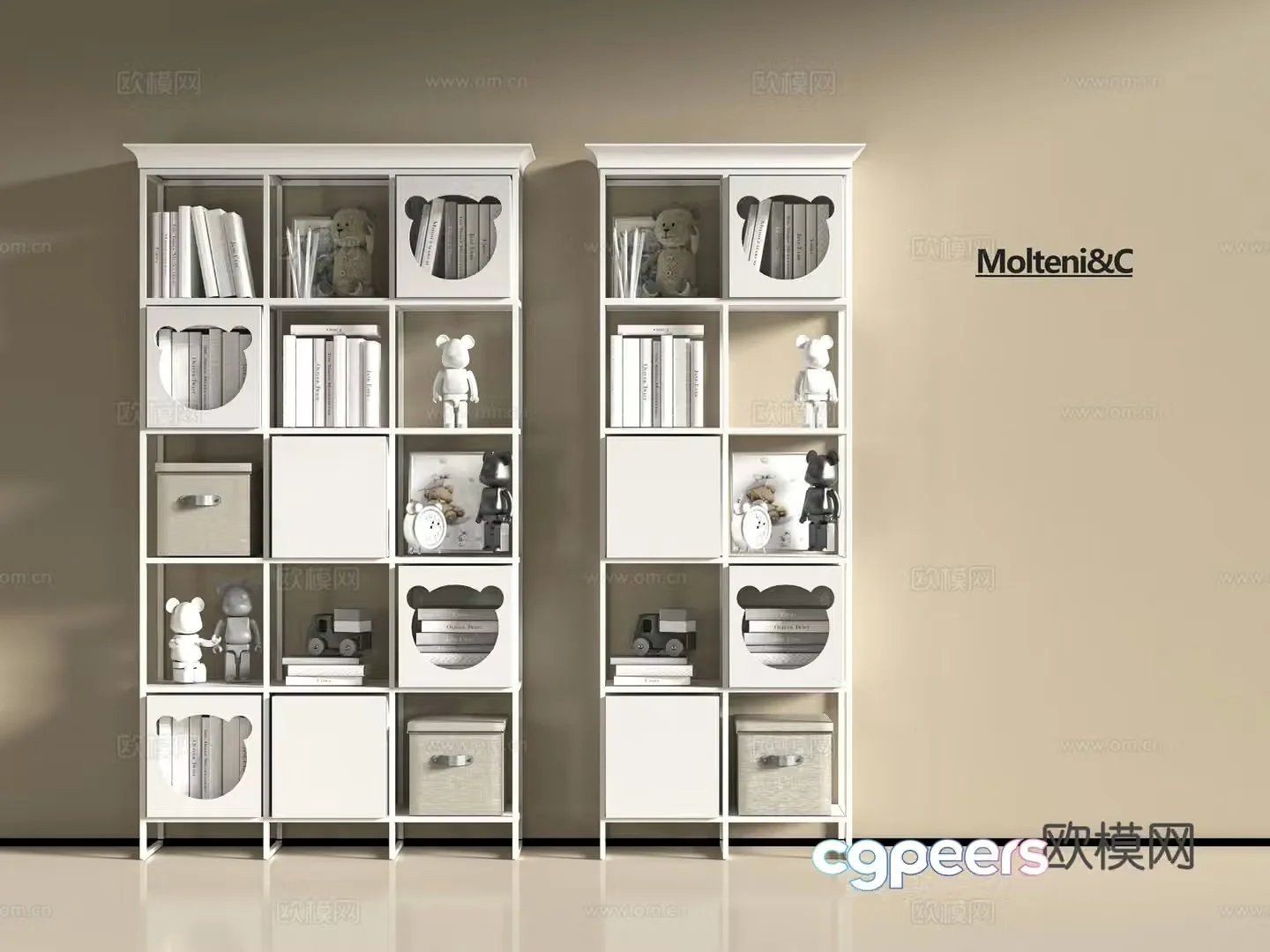 Modern children’s shelf 3D model