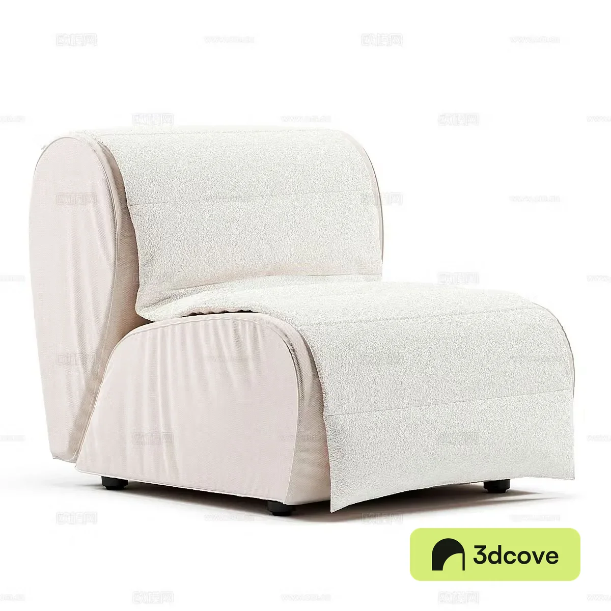 Modern Cream Style Flora Flou Casual Sofa