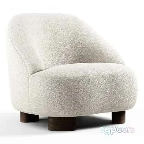 White Sherpa Chair 3D Model – 6406 – VRAY Render