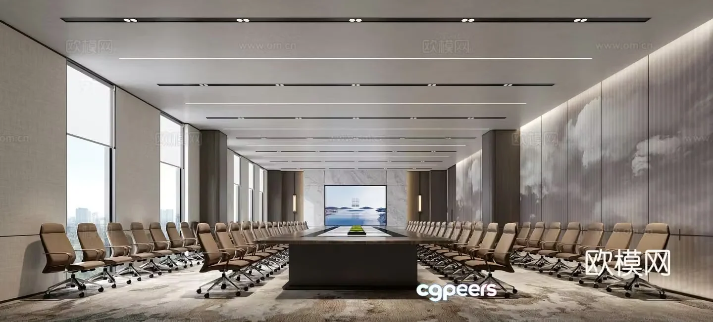 Small conference room 3d model