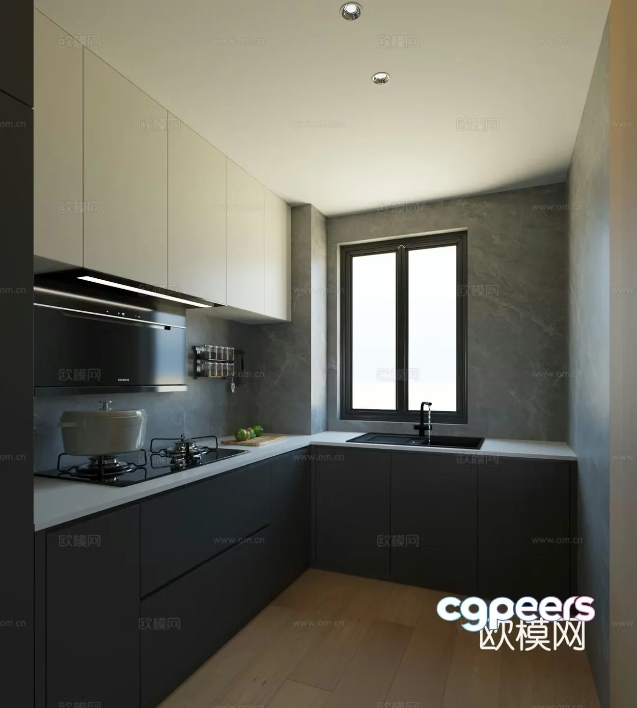 Modern kitchen 3d model