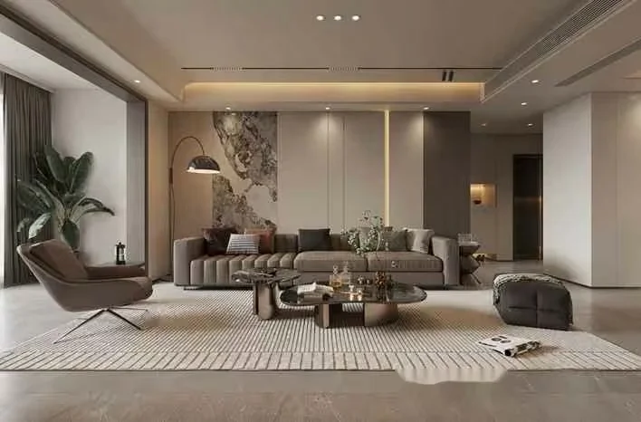 Modern Living Room 3D Model – 2490 – CORONA Render