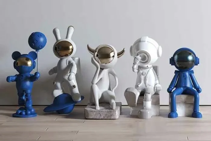Space-Themed Figurines 3D Model – 1518 – VRAY Render