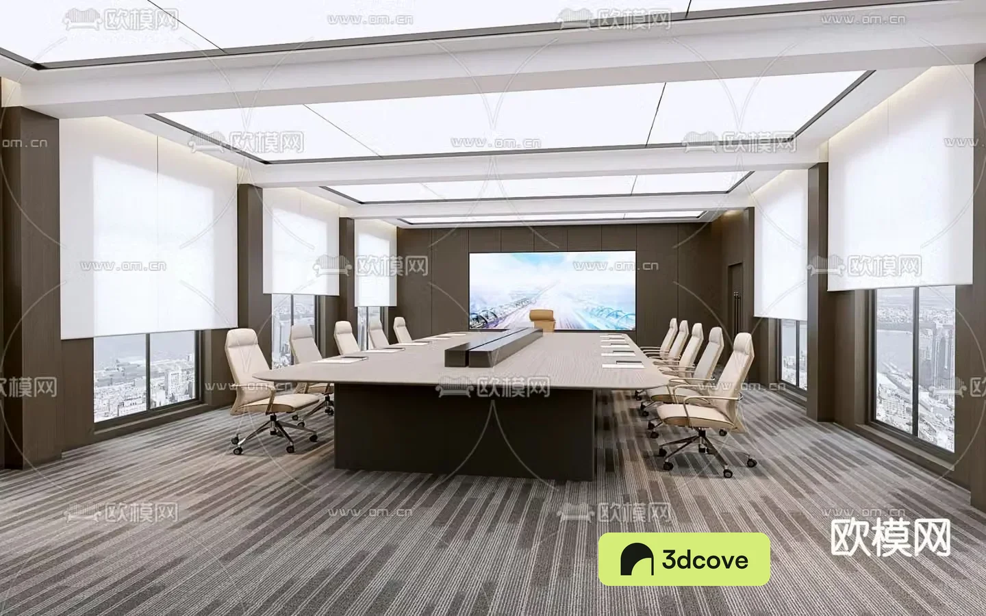Modern large conference room