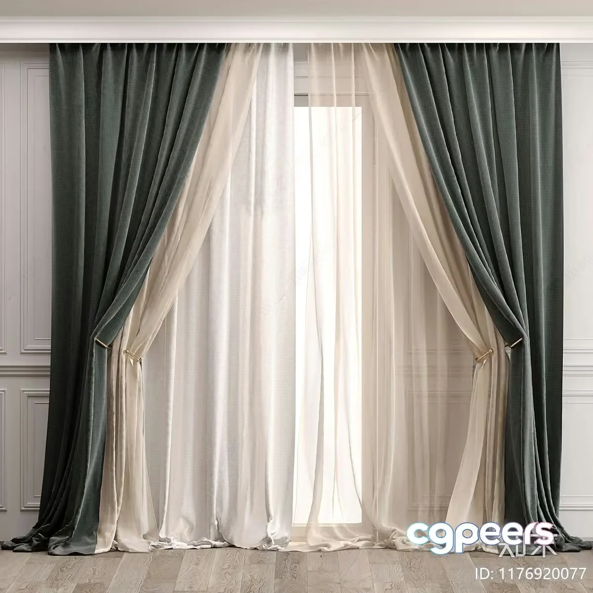 A Curtain 3D Model – 5550 – CORONA Render