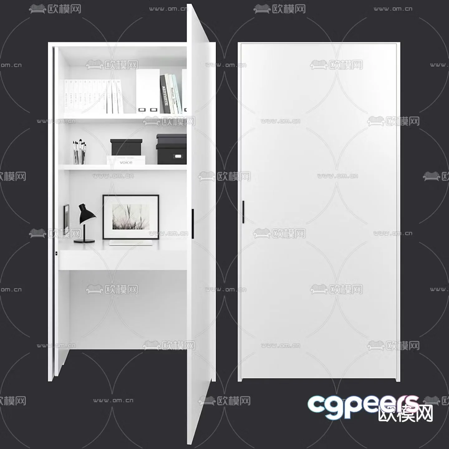 Modern filing cabinet filing cabinet 3d model