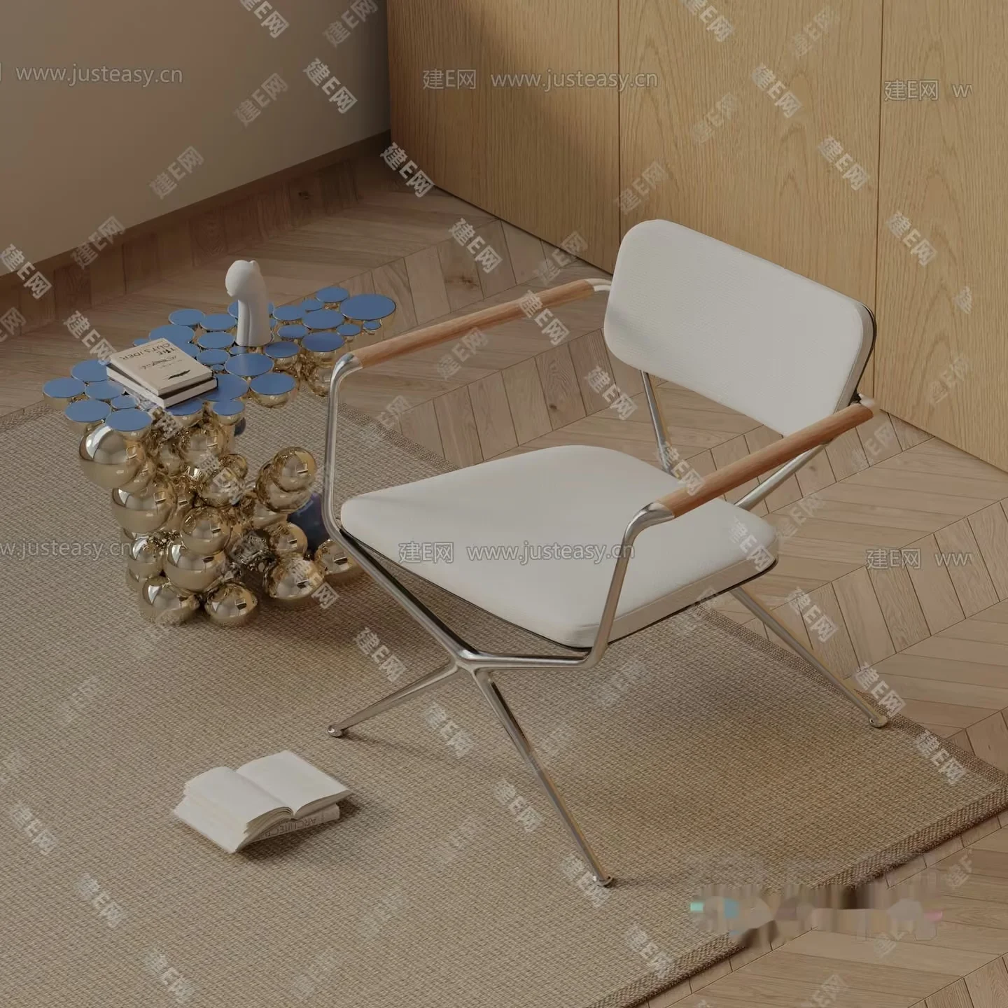 Modern Living Room 3D Model – 13026 – VRAY Render