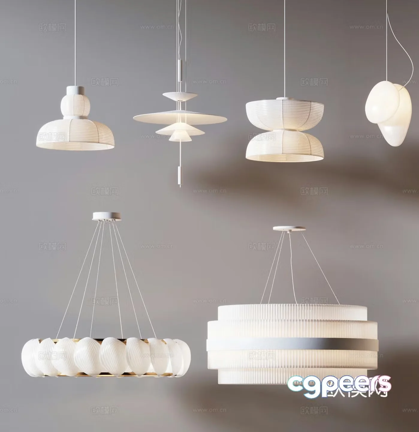 Wasabi Chandelier 3D Model