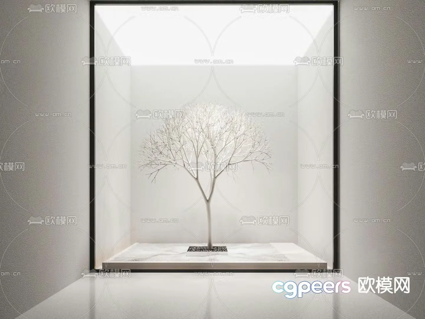 Indoor landscape plant landscaping 3d model