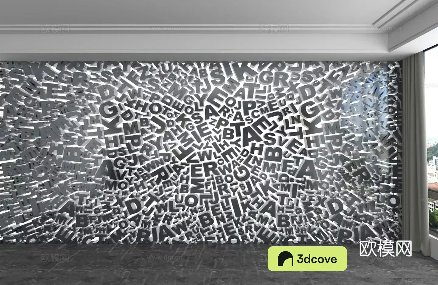 Modern background wall