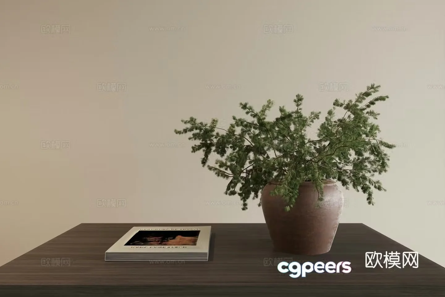 Wasabi style ornaments Wasabi style flower art jewelry ornaments country style coffee table ornaments vase flower art 3d model