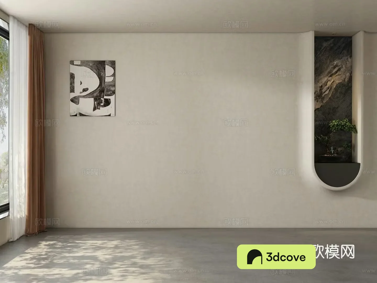 Tea room dining room living room background wall