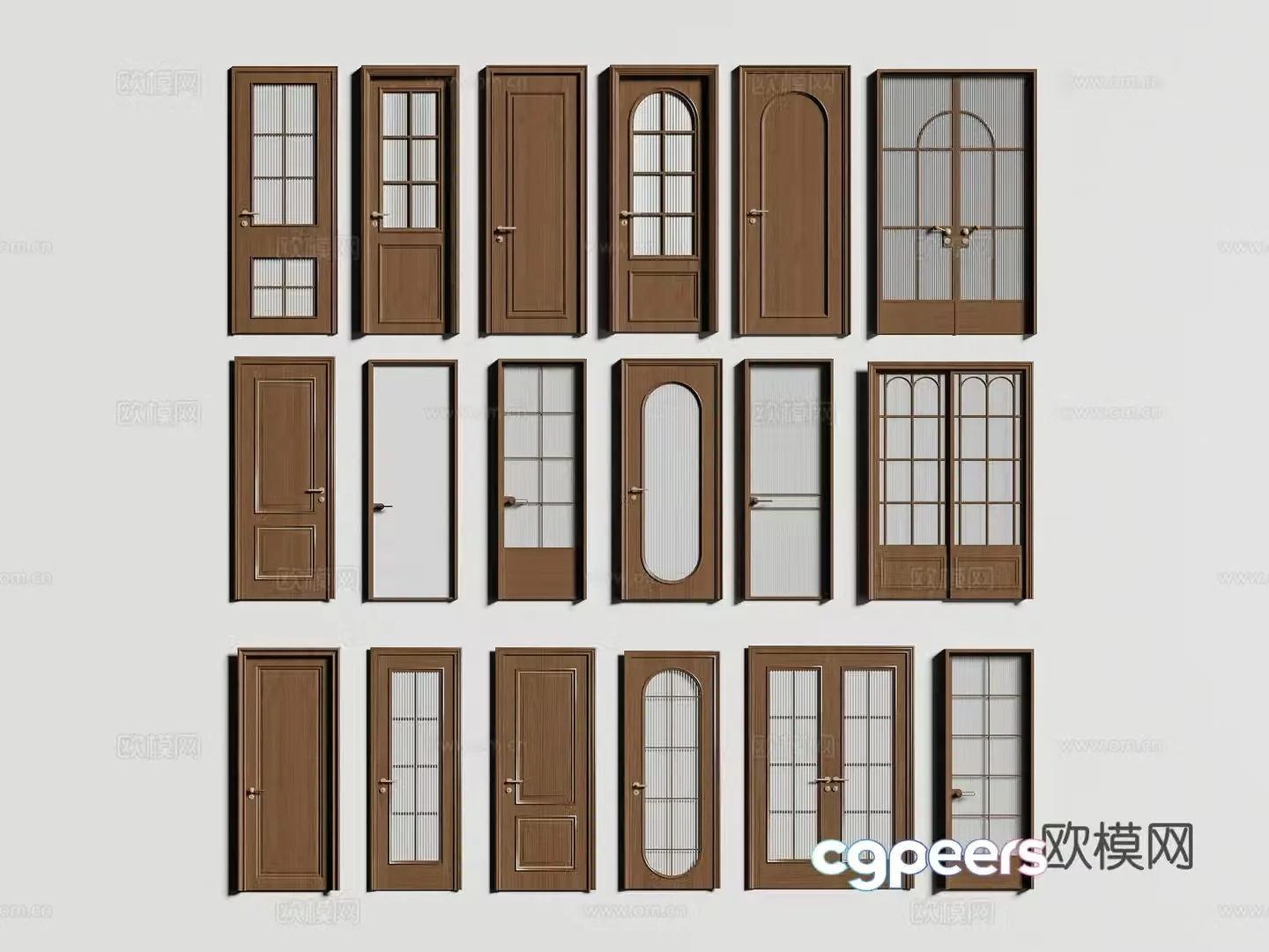 Middle-aged storm combination 3D model
