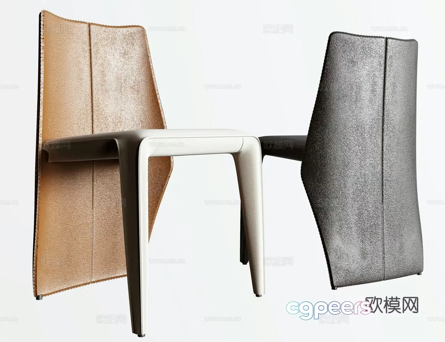 Modern single chair 3d model