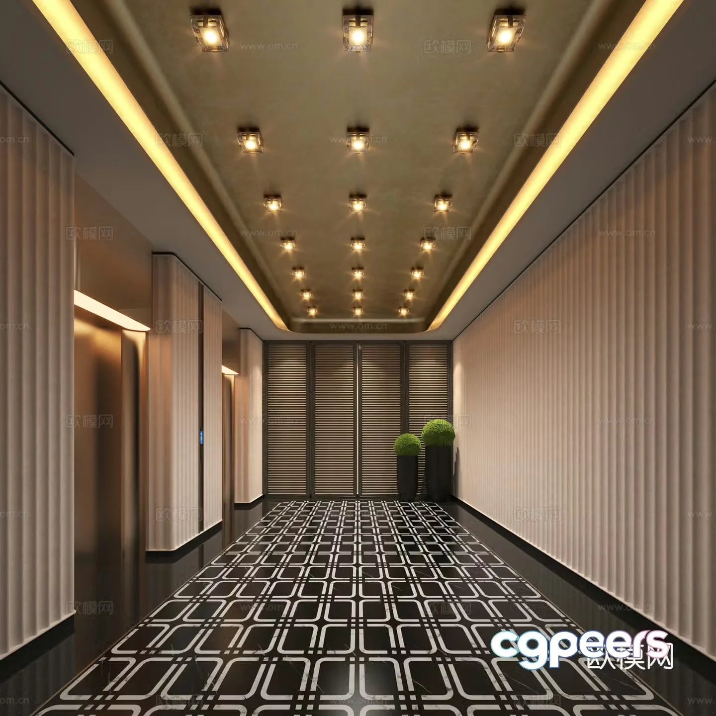 Modern hotel elevator hall Hotel elevator club elevator hall Club elevator hall Club elevator elevator elevator elevator elevator 3d model