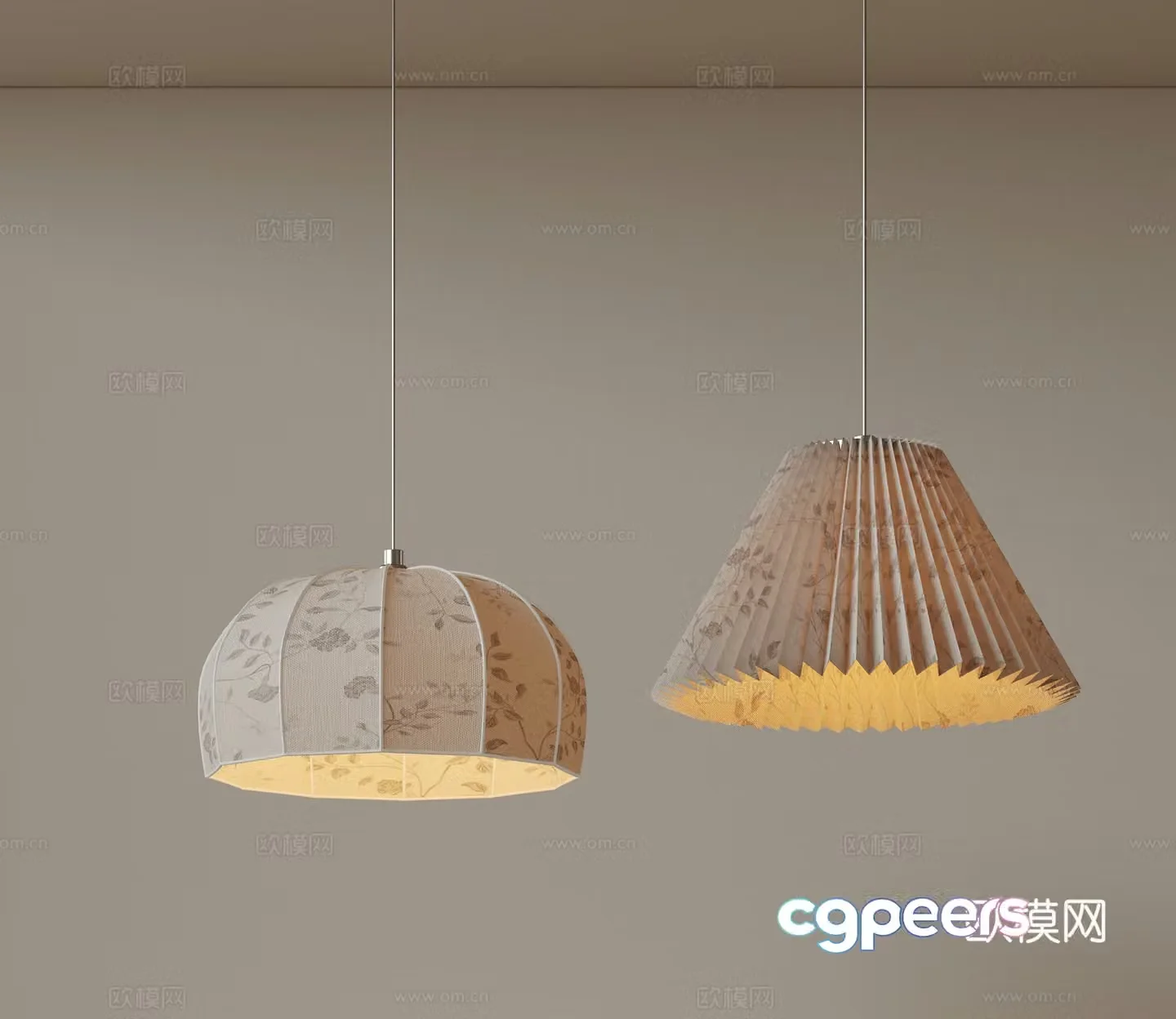 French chandelier bedside chandelier single head chandelier 3d model
