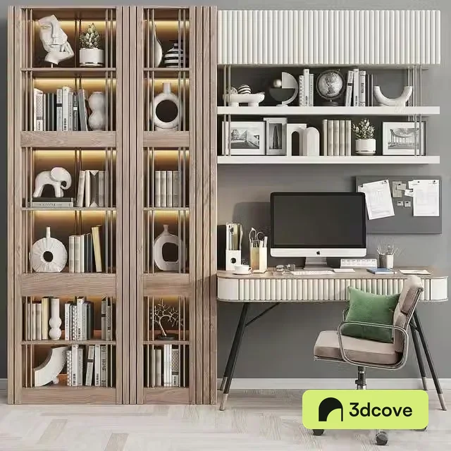 Workplace set, work table and chair