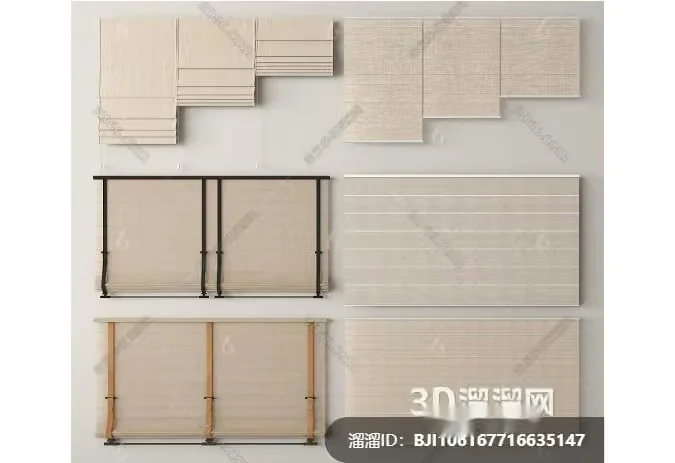 Modern 3D Design Elements 3D Model – 6488 – VRAY Render