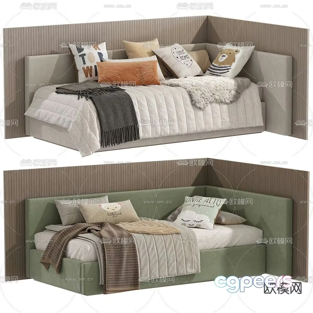 Children’s bed sofa bed 3d model