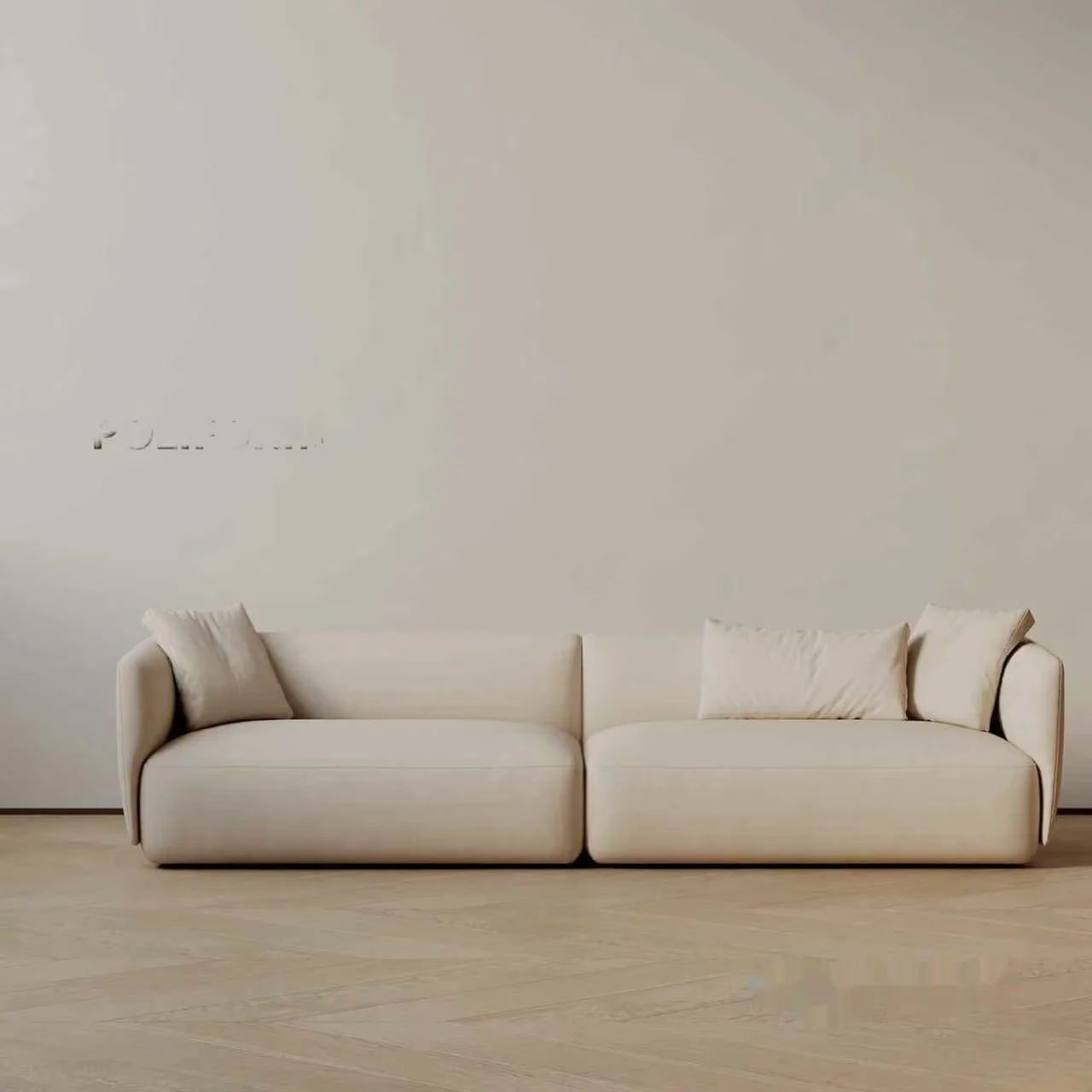 Modern White Sofa 3D Model – 8499 – VRAY Render