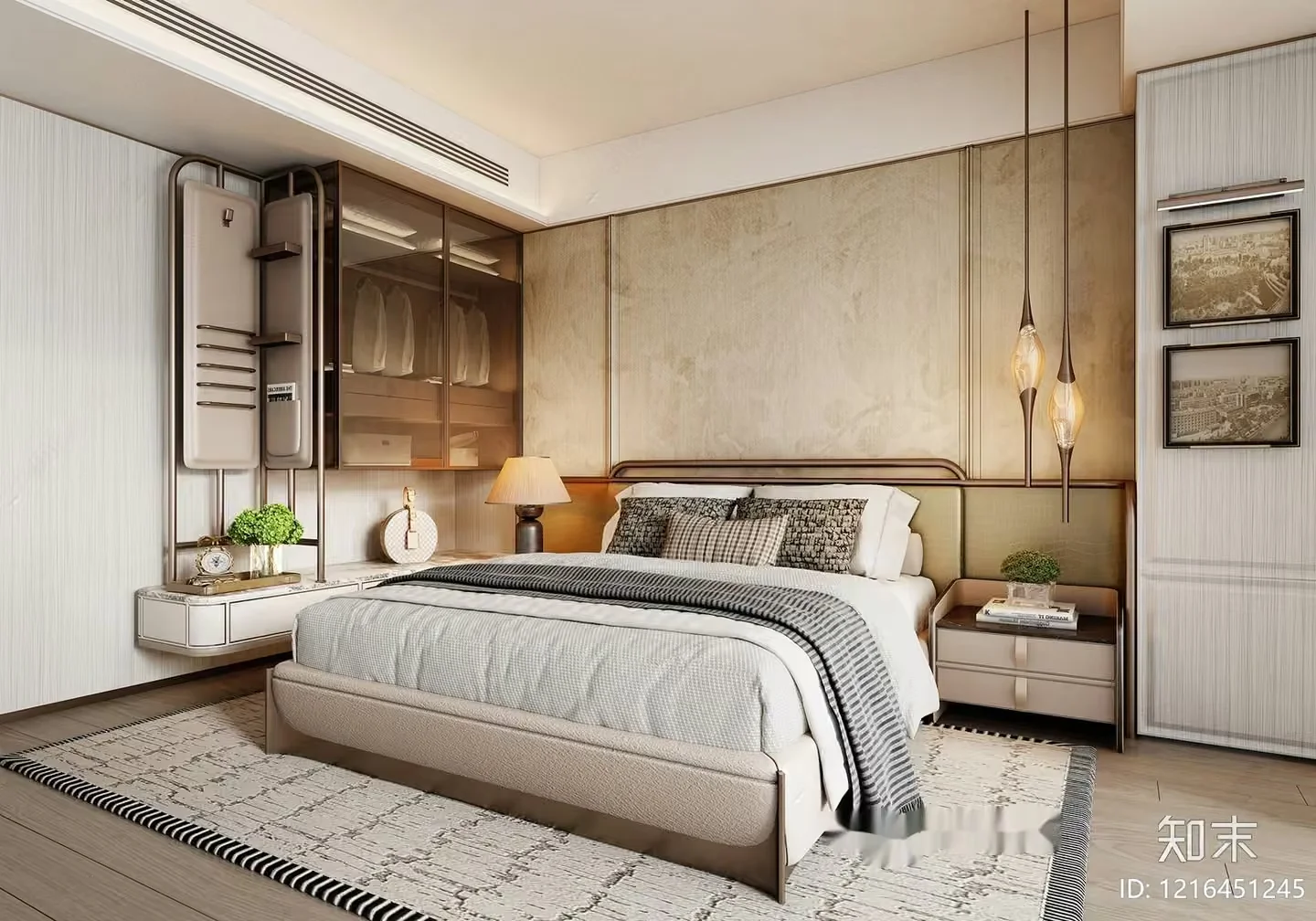 Cozy Bedroom 3D Model – 14173 – VRAY Render