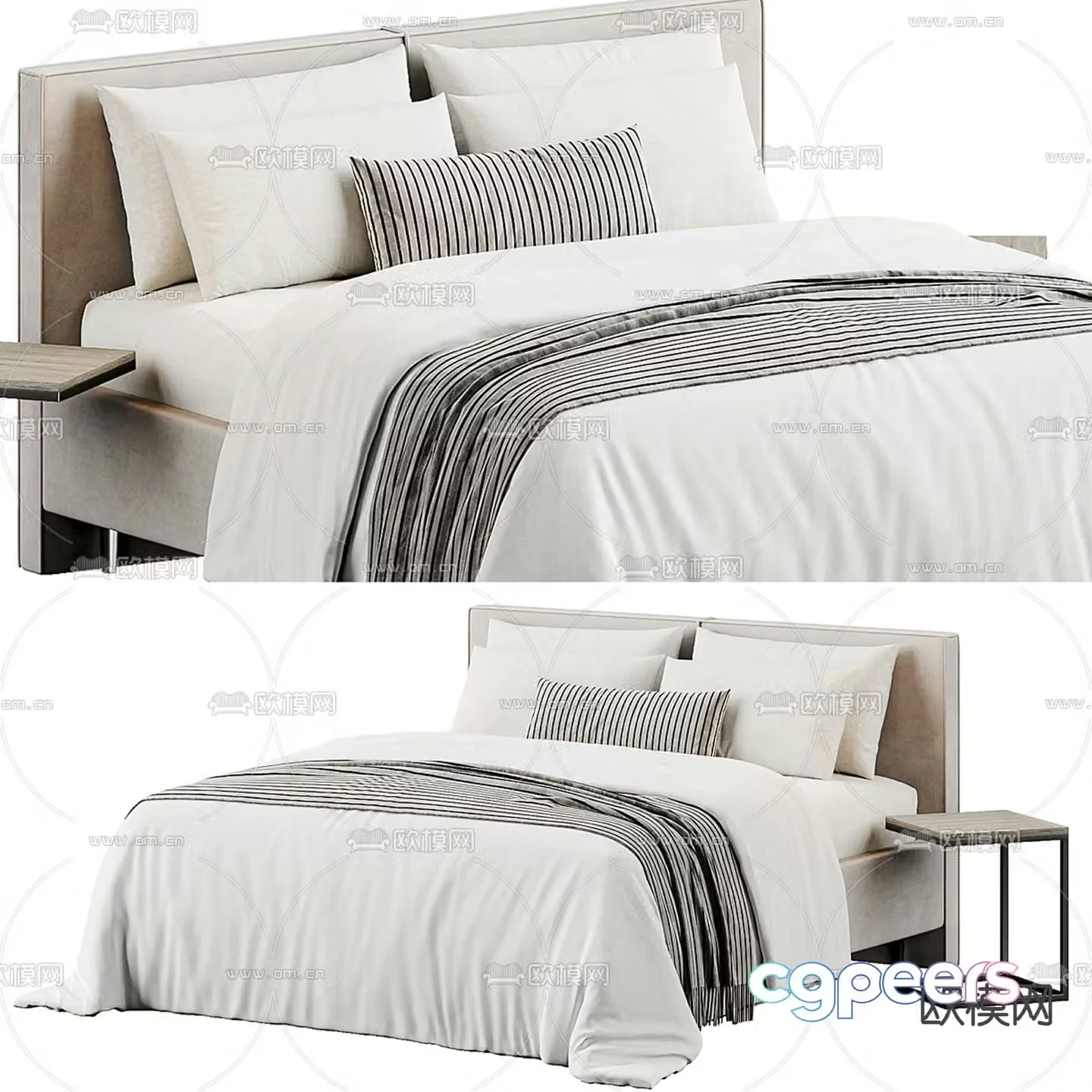 Divan.ru Art double bed 3d model