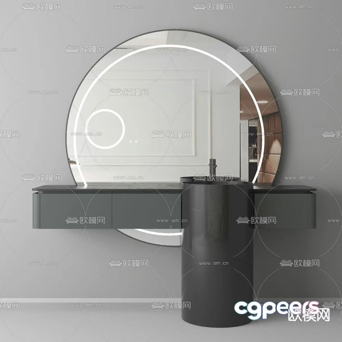 bathroom cabinet bathroom cabinet sink 3d model