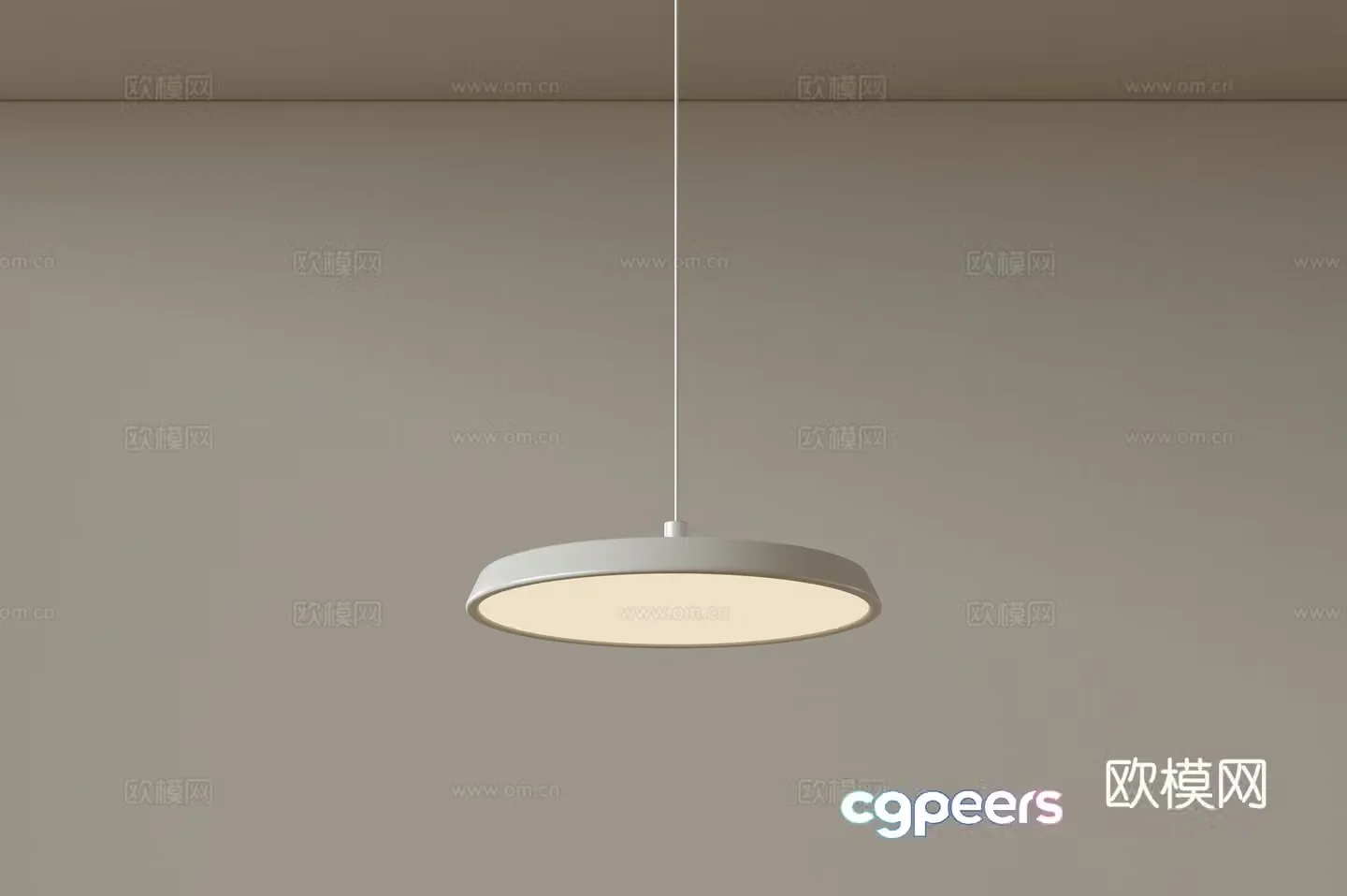 Modern single head chandelier bedside chandelier 3d model
