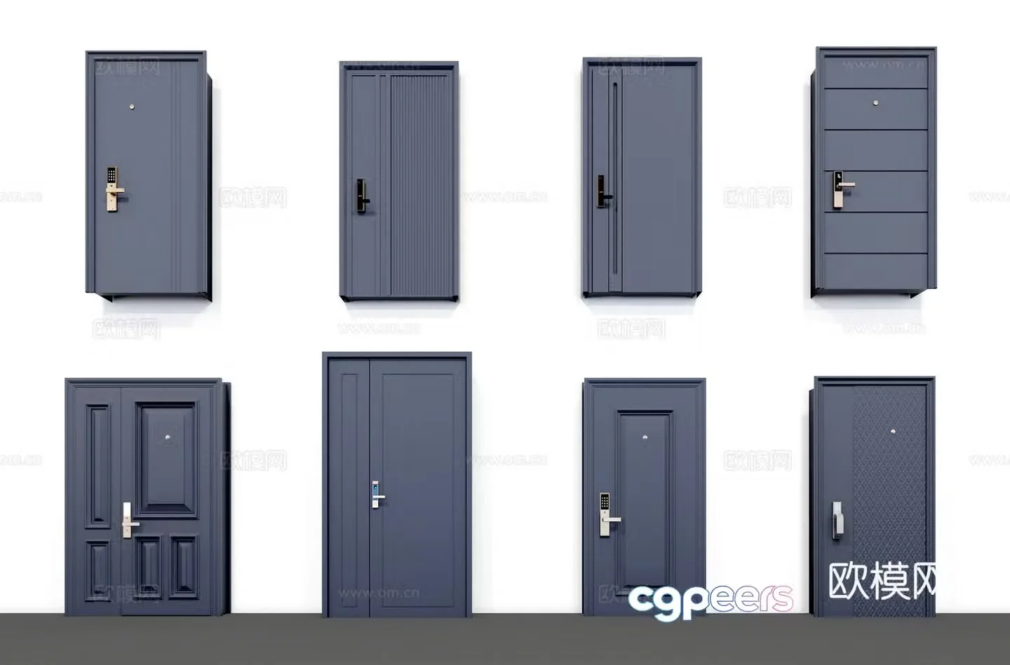 3D model of entry door