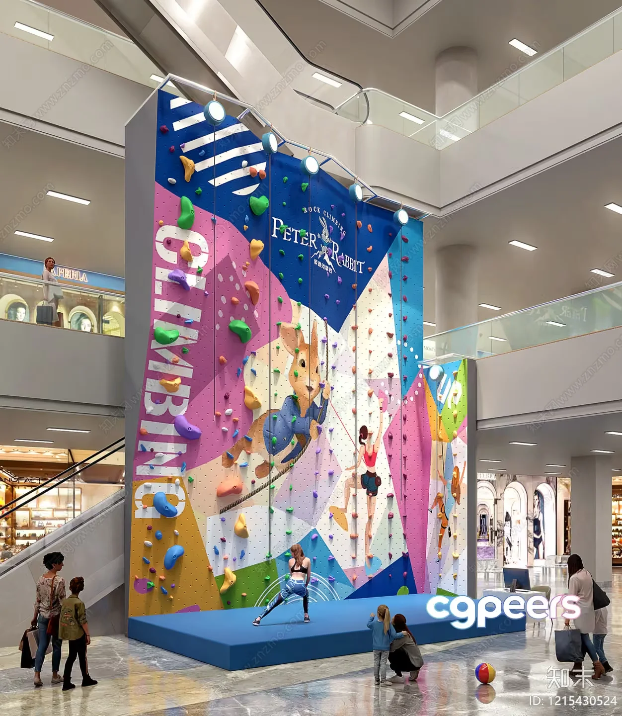 A Large Climbing Wall 3D Model – 11278 – VRAY Render