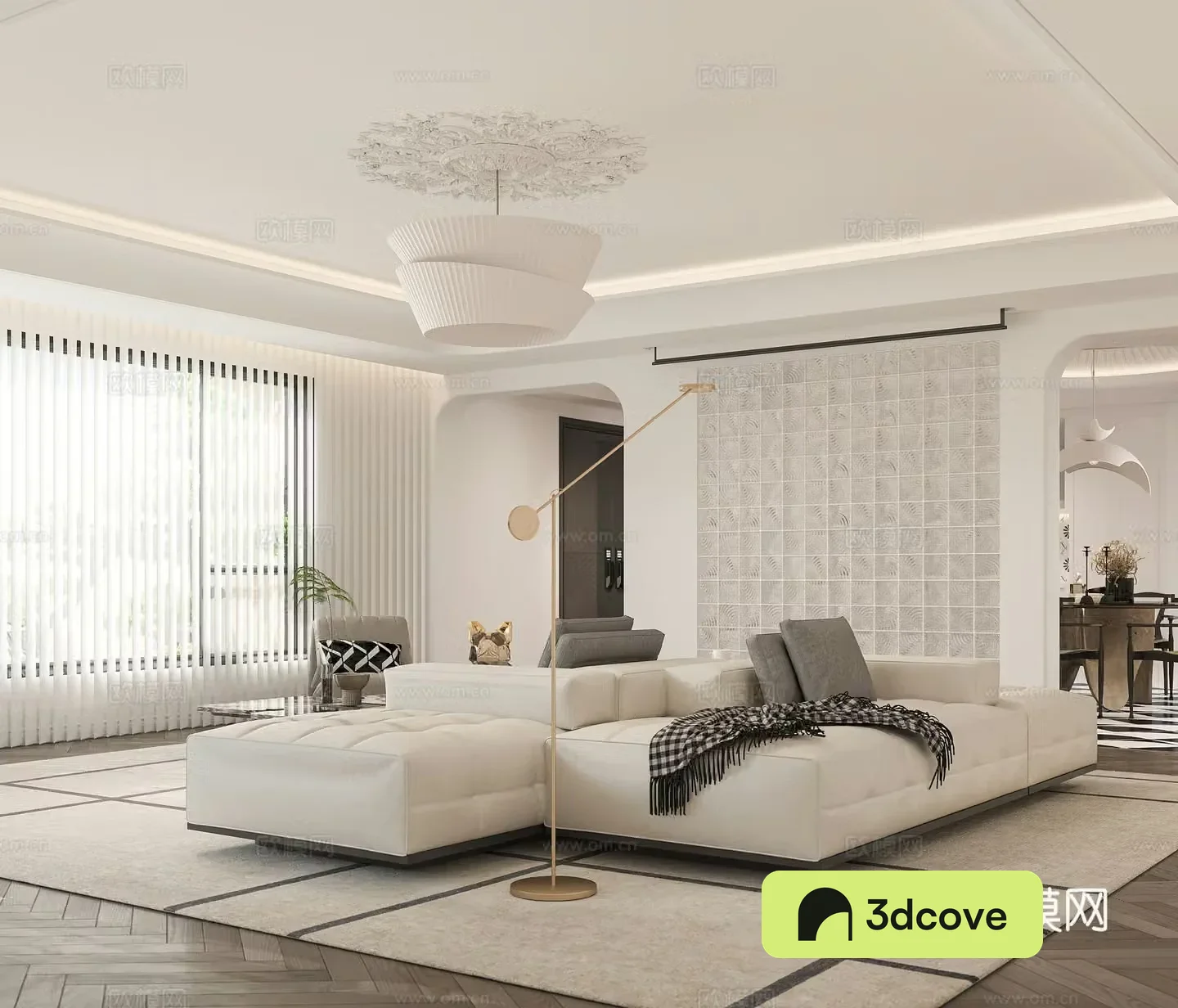 French living and dining room