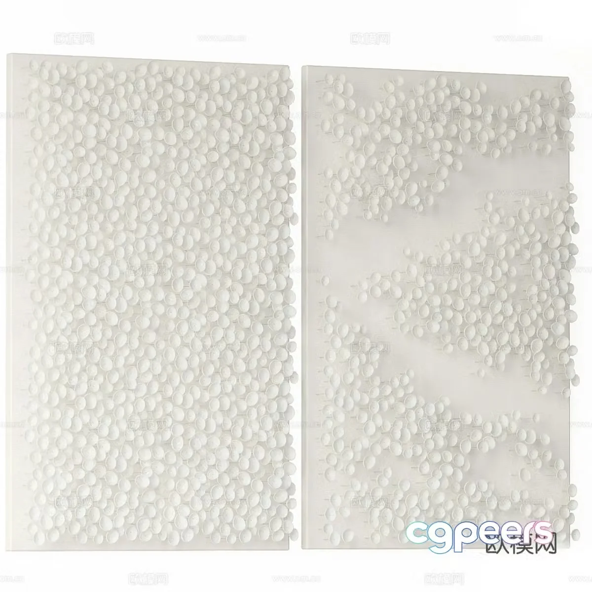 Modern minimalist nail board nail wall pendant 3D model