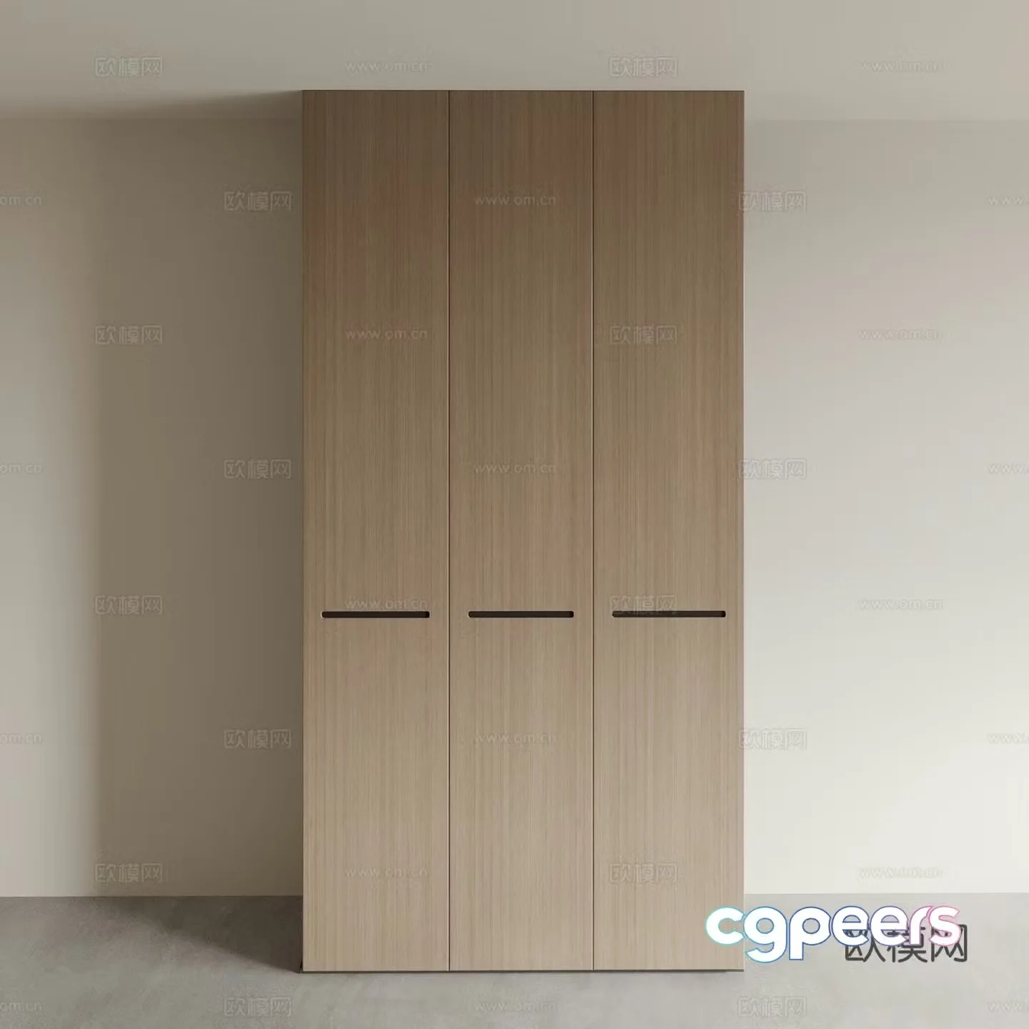 Modern Wardrobe Storage Locker 3d Model