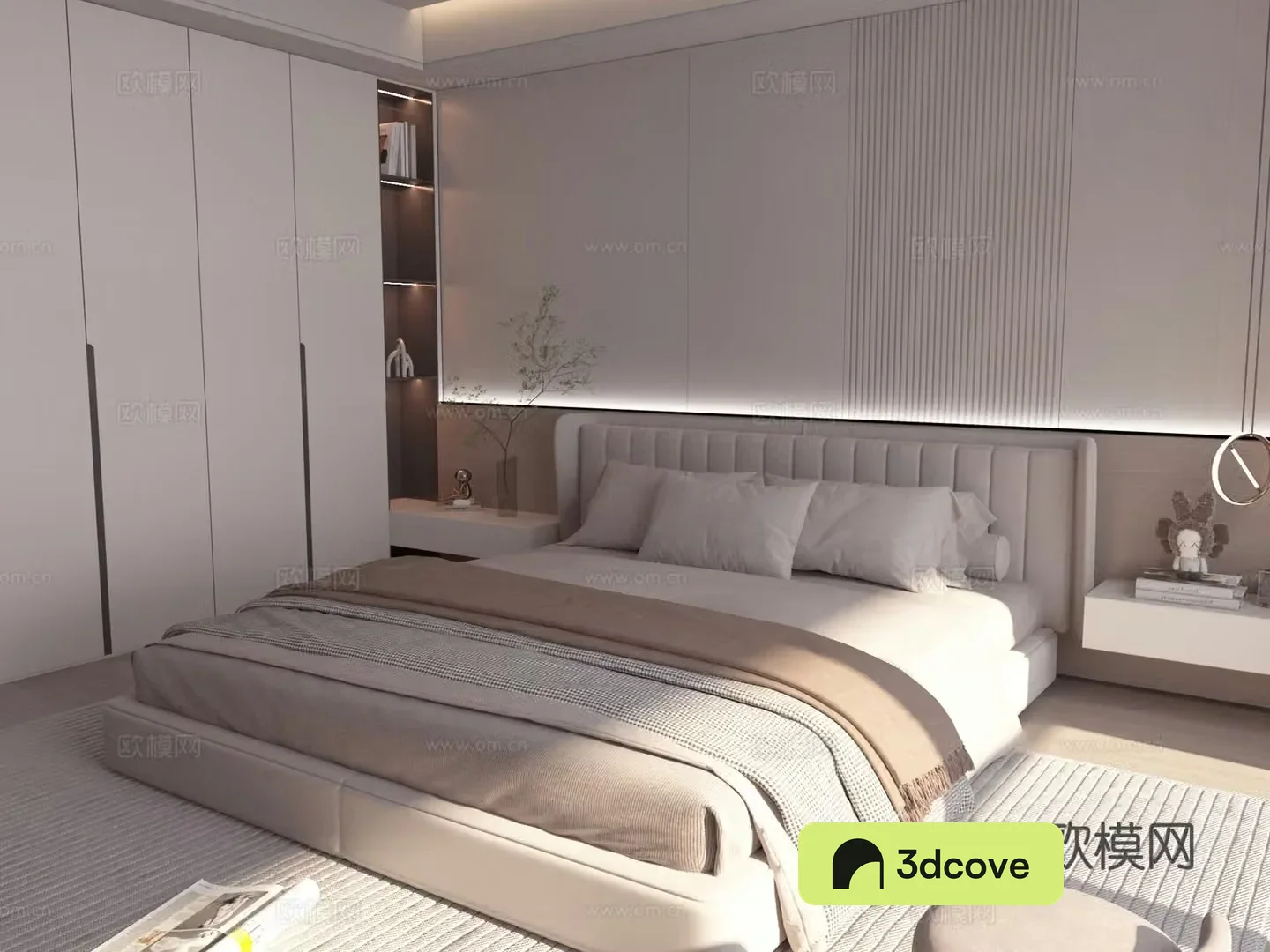 Modern double bed