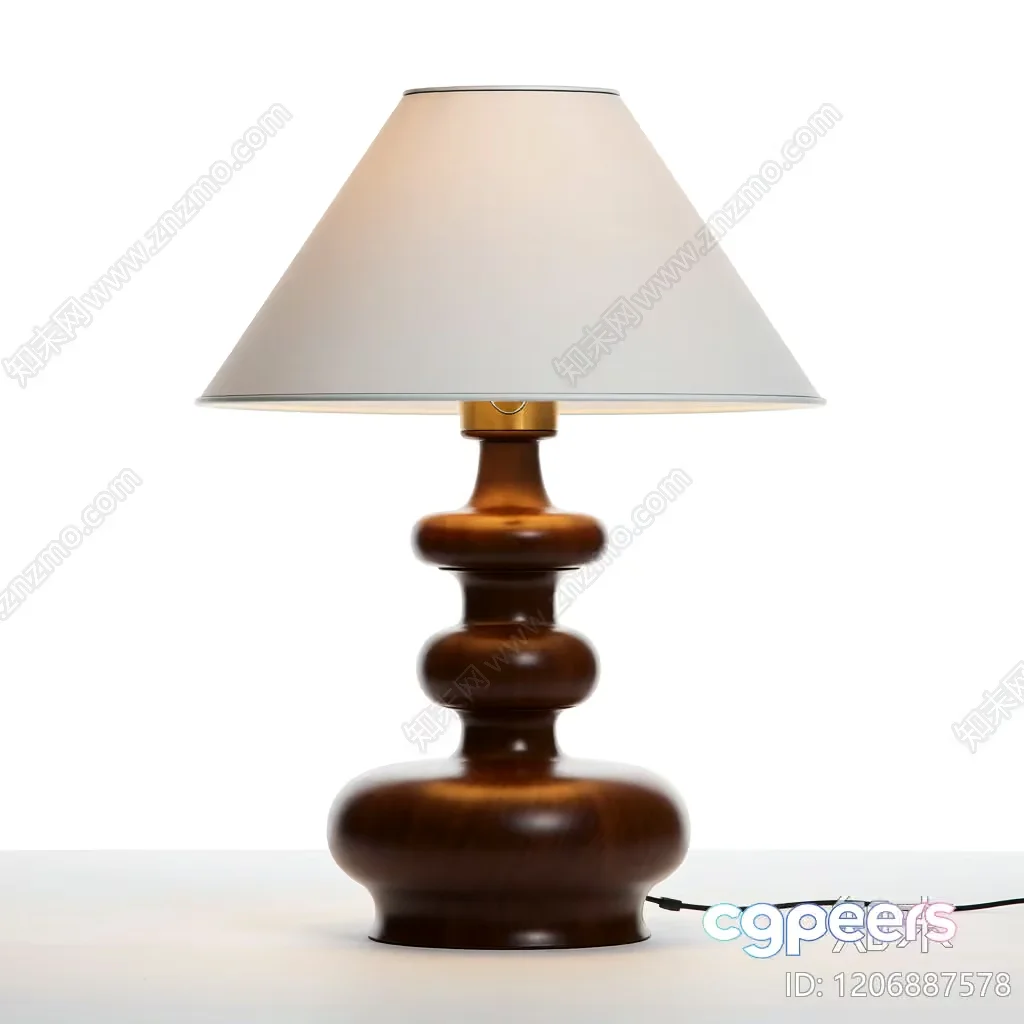 Cozy Table Lamp 3D Model – 11576 – VRAY Render