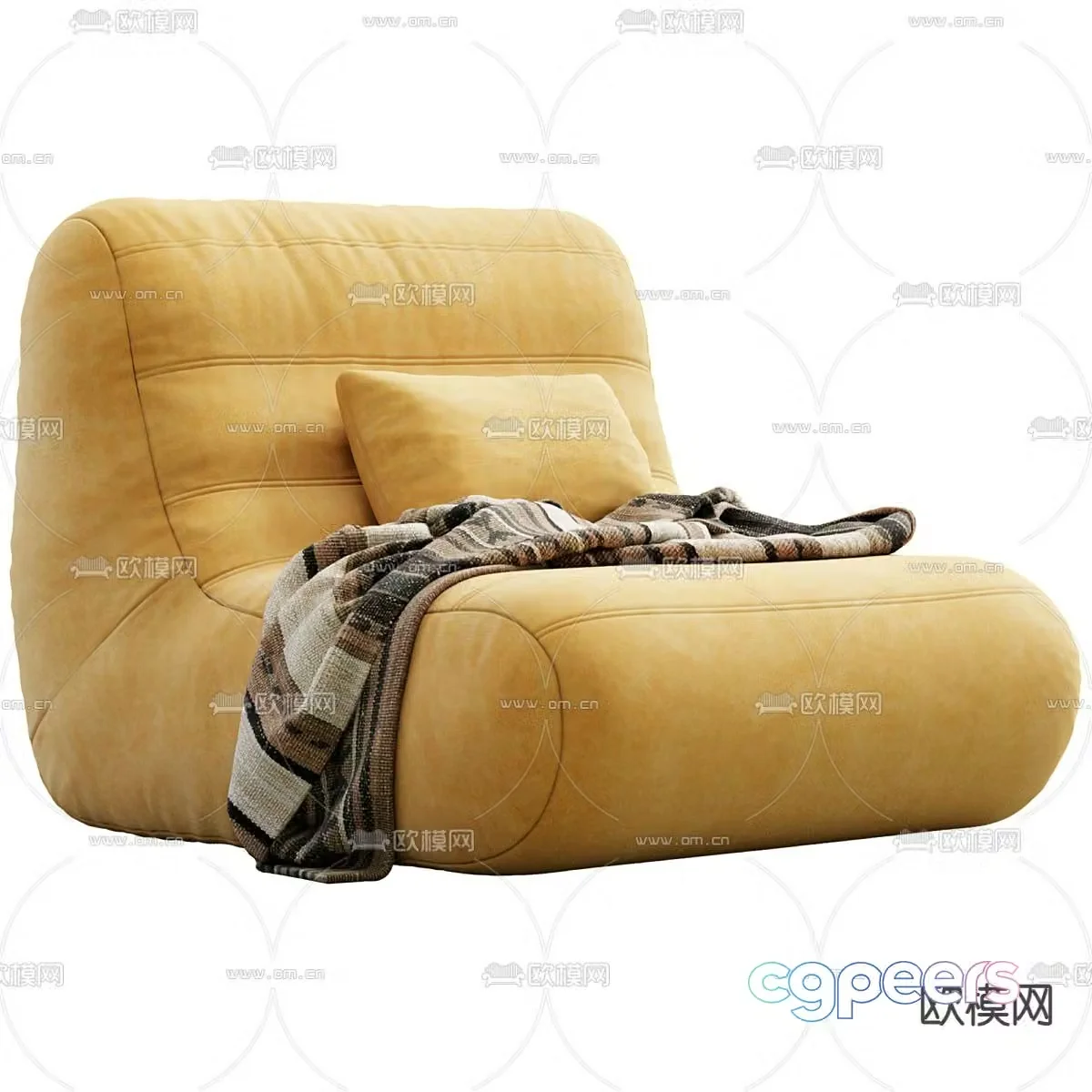 Beanbag leisure sofa 3d model