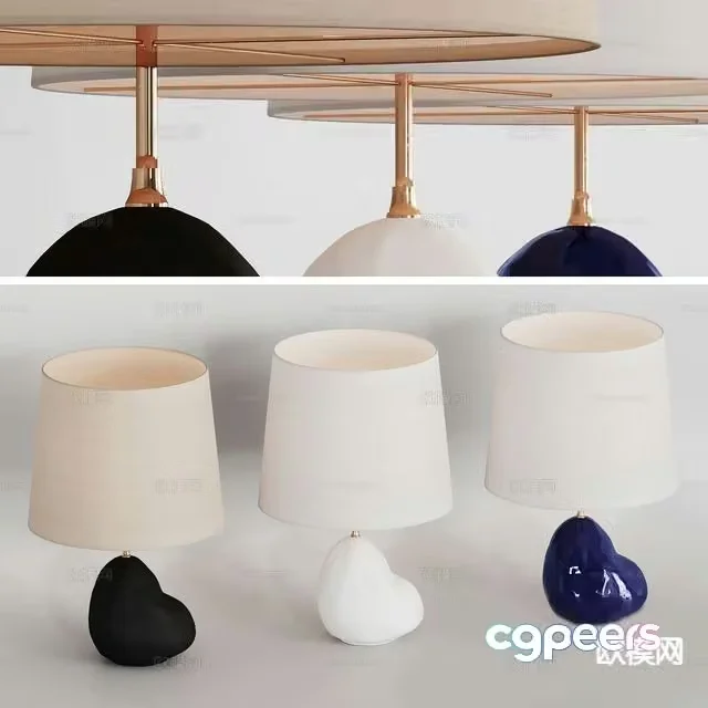 lamp lighting desk lamp 3d model