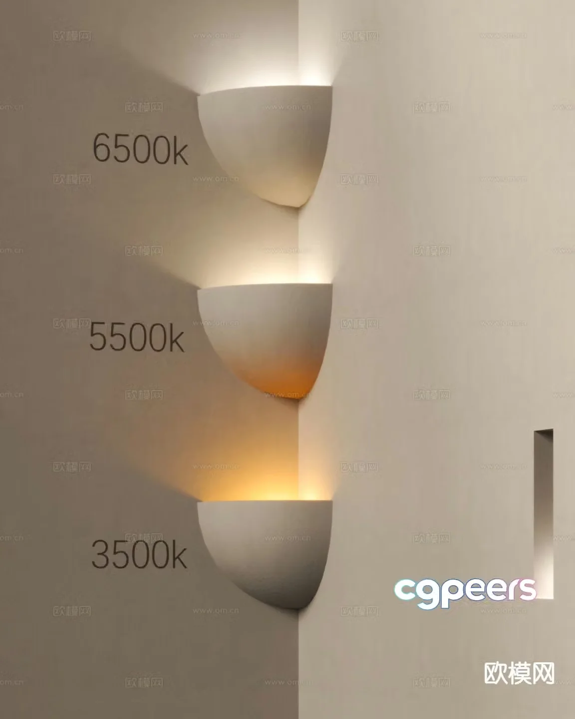Modern wall lamp personalized wall lamp plaster wall lamp 3d model